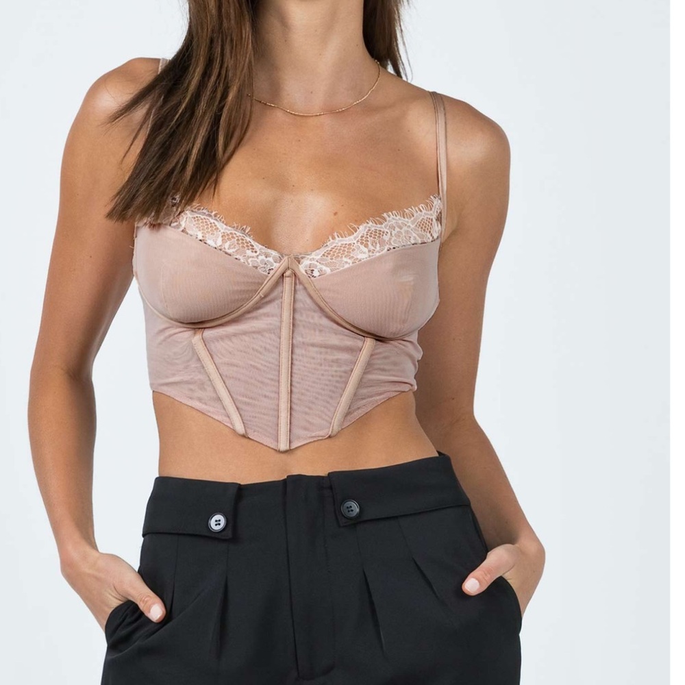 Tan corset
